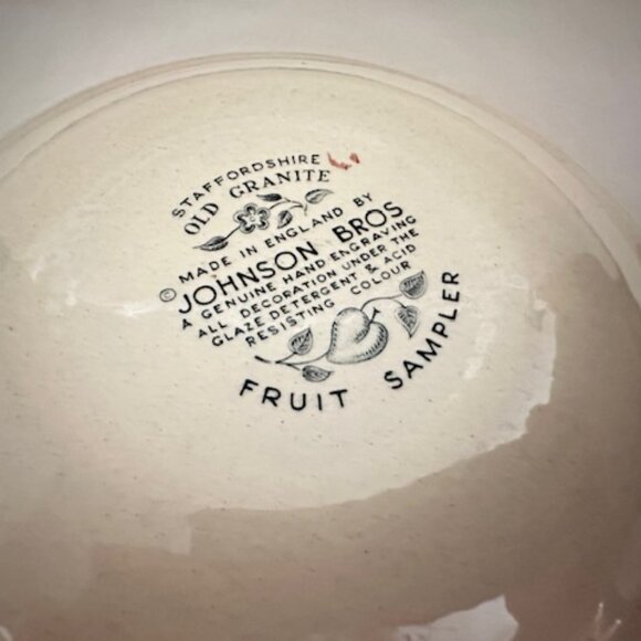 Vintage Johnson Brothers Fruit Sampler Plate - Picture 6 of 8
